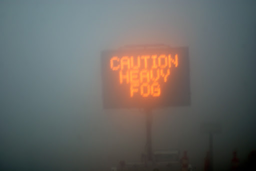 careful driving in fog