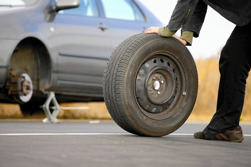 spare tire essential on car